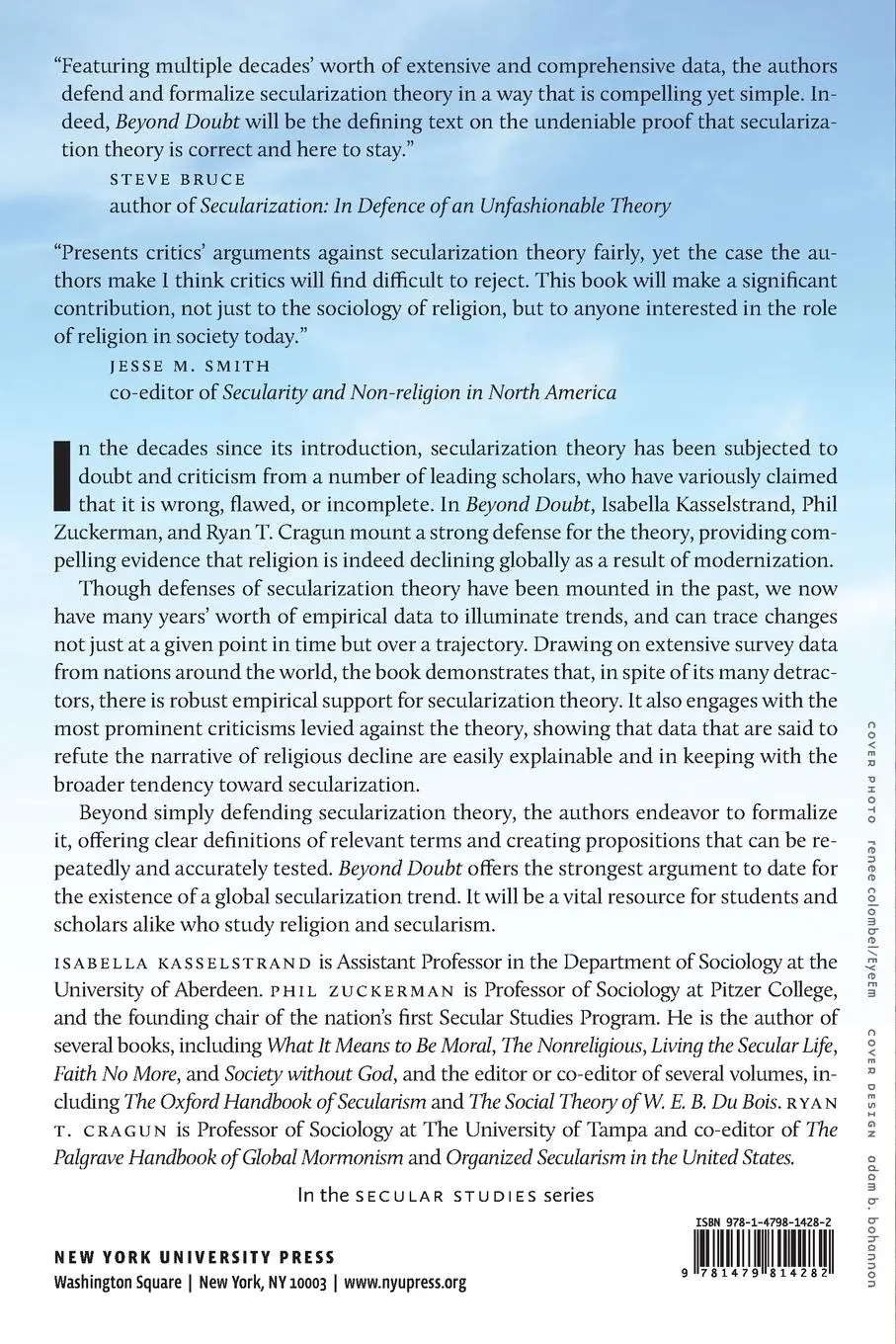 Rückseite: 9781479814282 | Beyond Doubt | The Secularization of Society | Kasselstrand (u. a.)