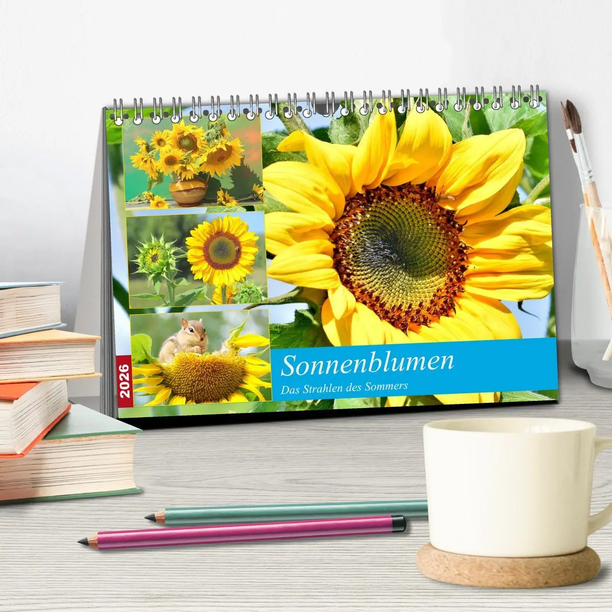 Bild: 9783457764282 | Sonnenblumen. Das Strahlen des Sommers (Tischkalender 2026 DIN A5...