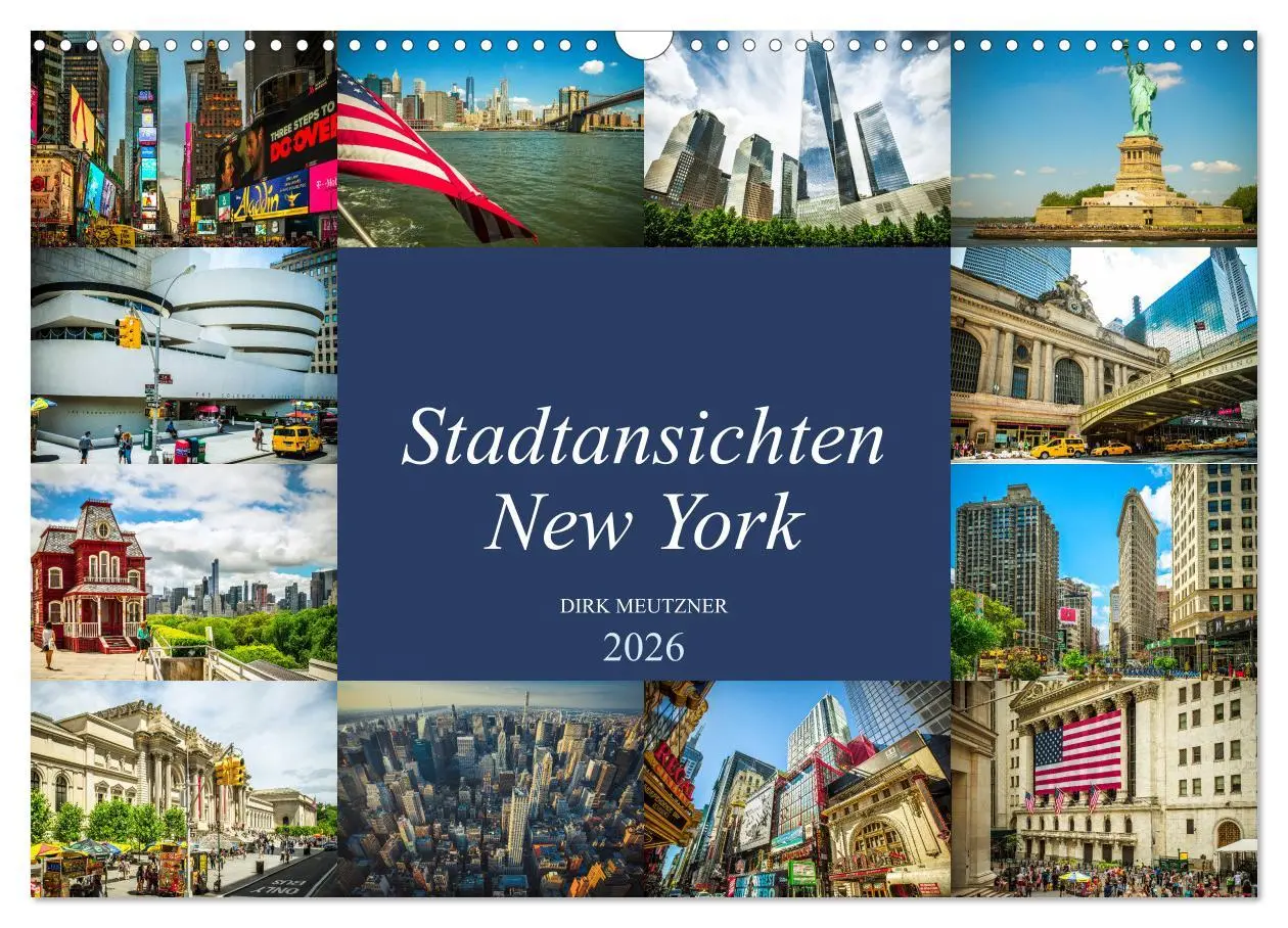 Cover: 9783457904282 | Stadtansichten New York (Wandkalender 2026 DIN A3 quer), CALVENDO...