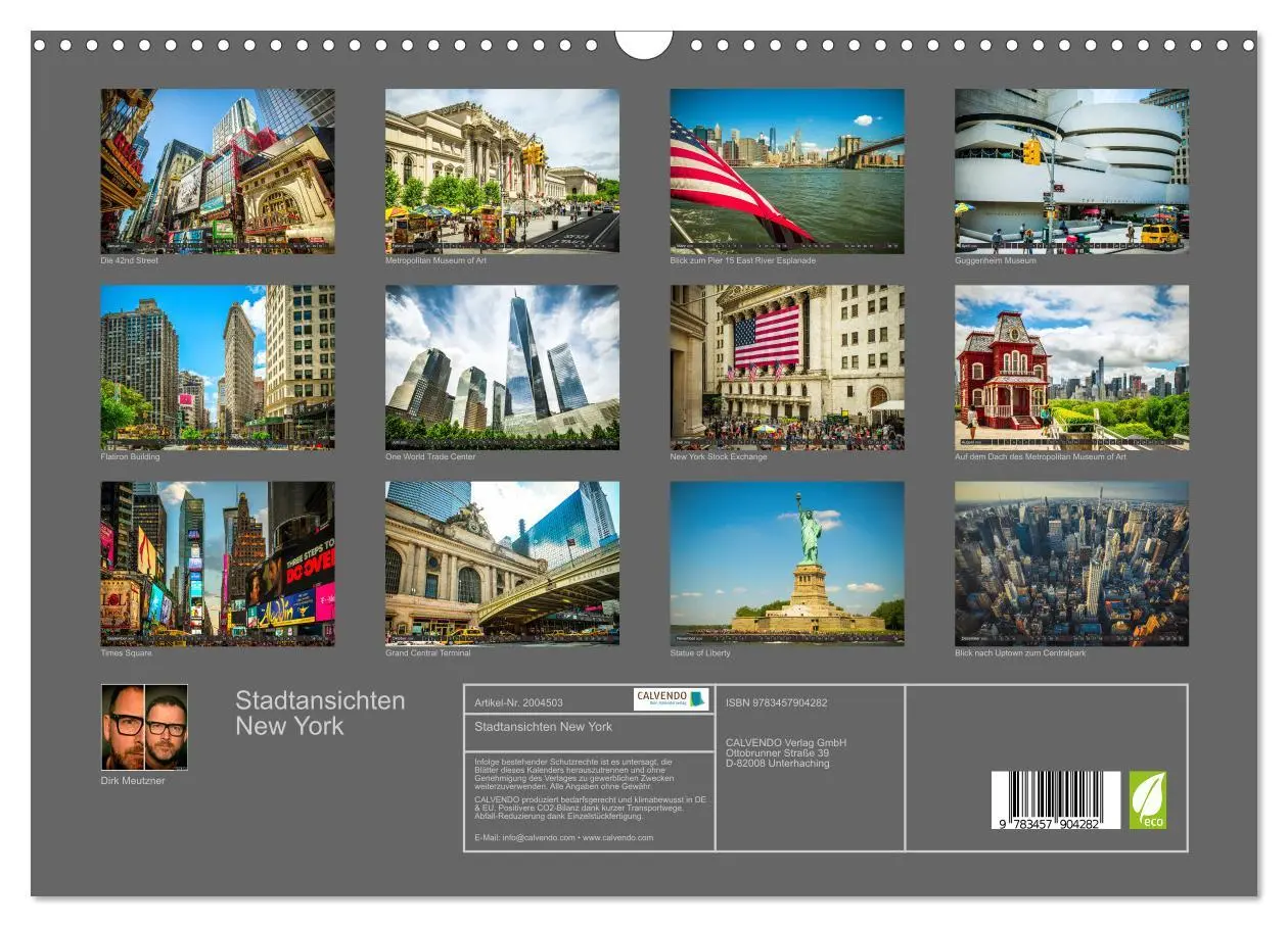 Bild: 9783457904282 | Stadtansichten New York (Wandkalender 2026 DIN A3 quer), CALVENDO...