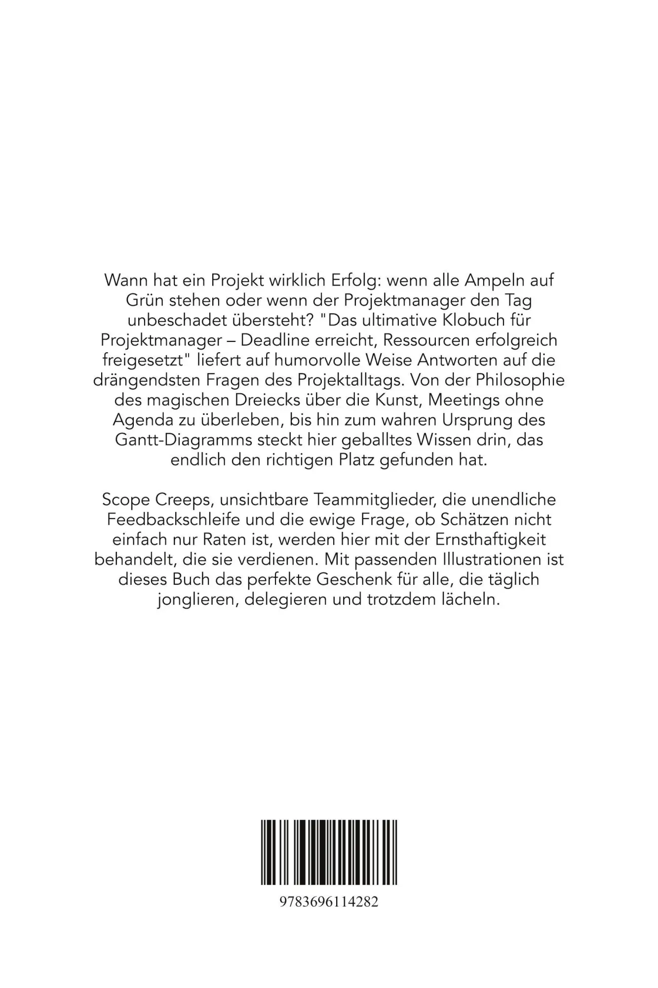 Rückseite: 9783696114282 | Das ultimative Klobuch für Projektmanager | Lily Schwarz | Taschenbuch
