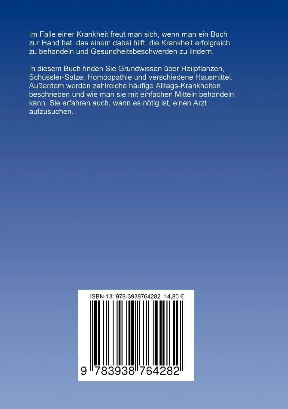 Rückseite: 9783938764282 | Gesundheitsratgeber und Hausapotheke | Eva Marbach | Taschenbuch