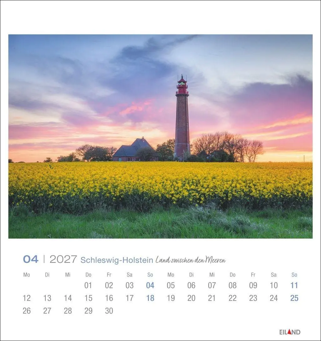 Bild: 9783964024282 | Schleswig-Holstein Postkartenkalender 2027 - Land zwischen den Meeren