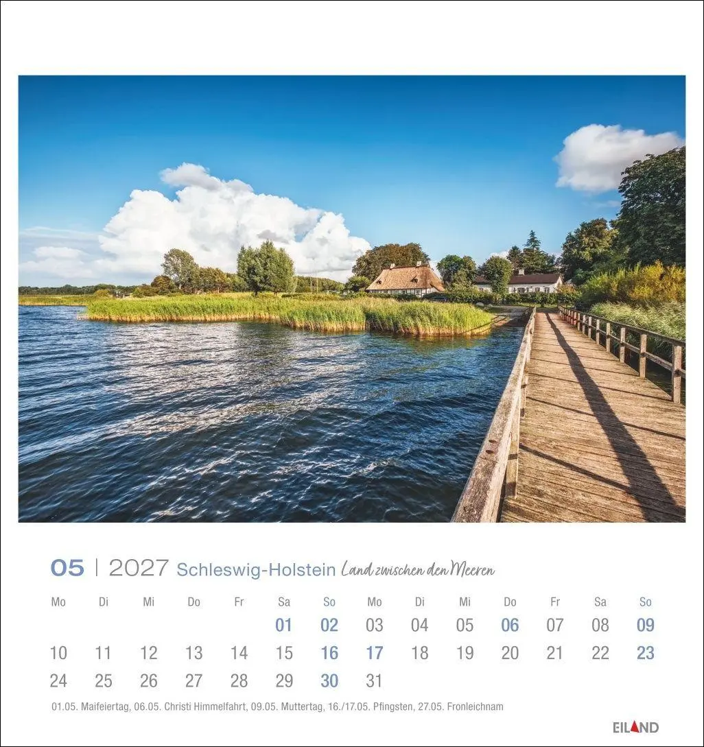 Bild: 9783964024282 | Schleswig-Holstein Postkartenkalender 2027 - Land zwischen den Meeren