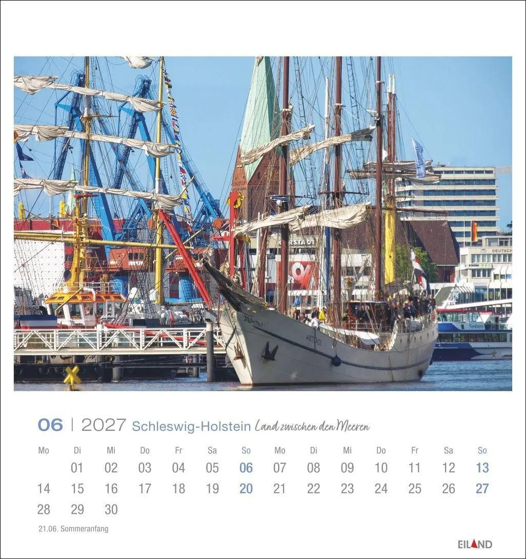 Bild: 9783964024282 | Schleswig-Holstein Postkartenkalender 2027 - Land zwischen den Meeren