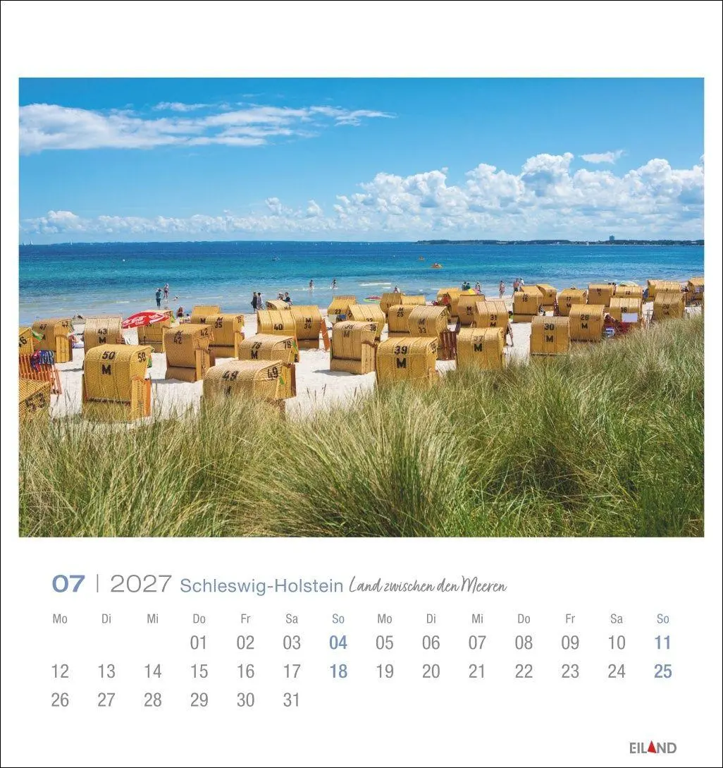 Bild: 9783964024282 | Schleswig-Holstein Postkartenkalender 2027 - Land zwischen den Meeren