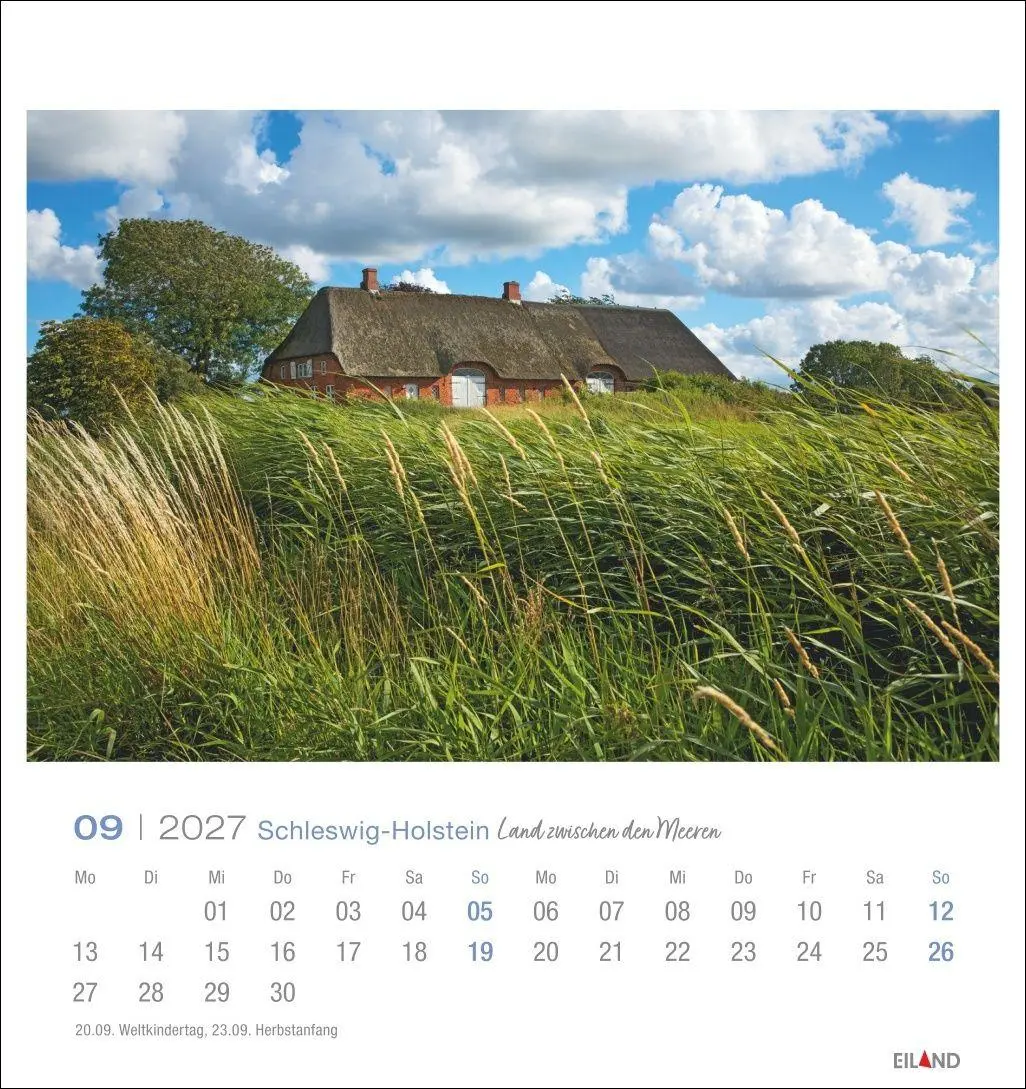 Bild: 9783964024282 | Schleswig-Holstein Postkartenkalender 2027 - Land zwischen den Meeren