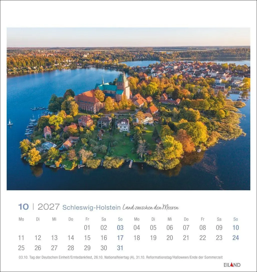 Bild: 9783964024282 | Schleswig-Holstein Postkartenkalender 2027 - Land zwischen den Meeren