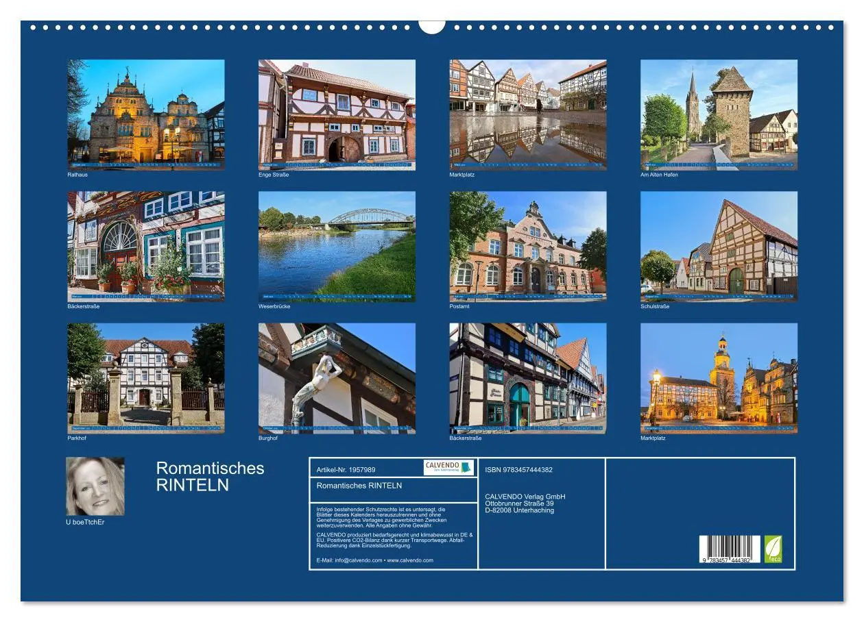 Bild: 9783457444382 | Romantisches RINTELN (Wandkalender 2026 DIN A2 quer), CALVENDO...