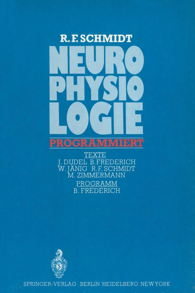 Cover: 9783540054382 | Neurophysiologie programmiert | R. F. Schmidt | Taschenbuch | xiii
