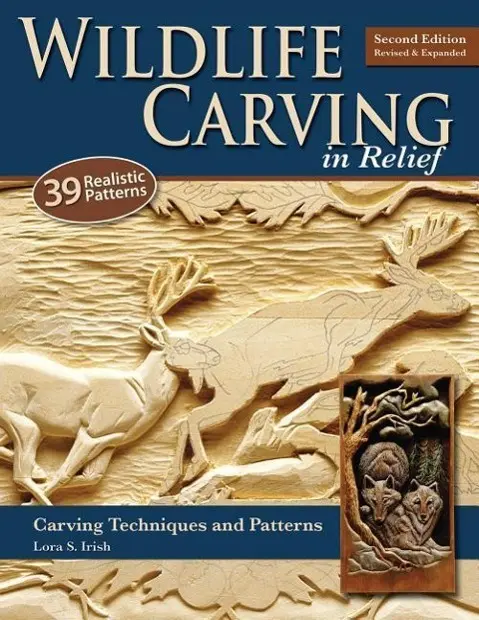 Cover: 9781565234482 | Wildlife Carving in Relief | Carving Techniques and Patterns | Irish