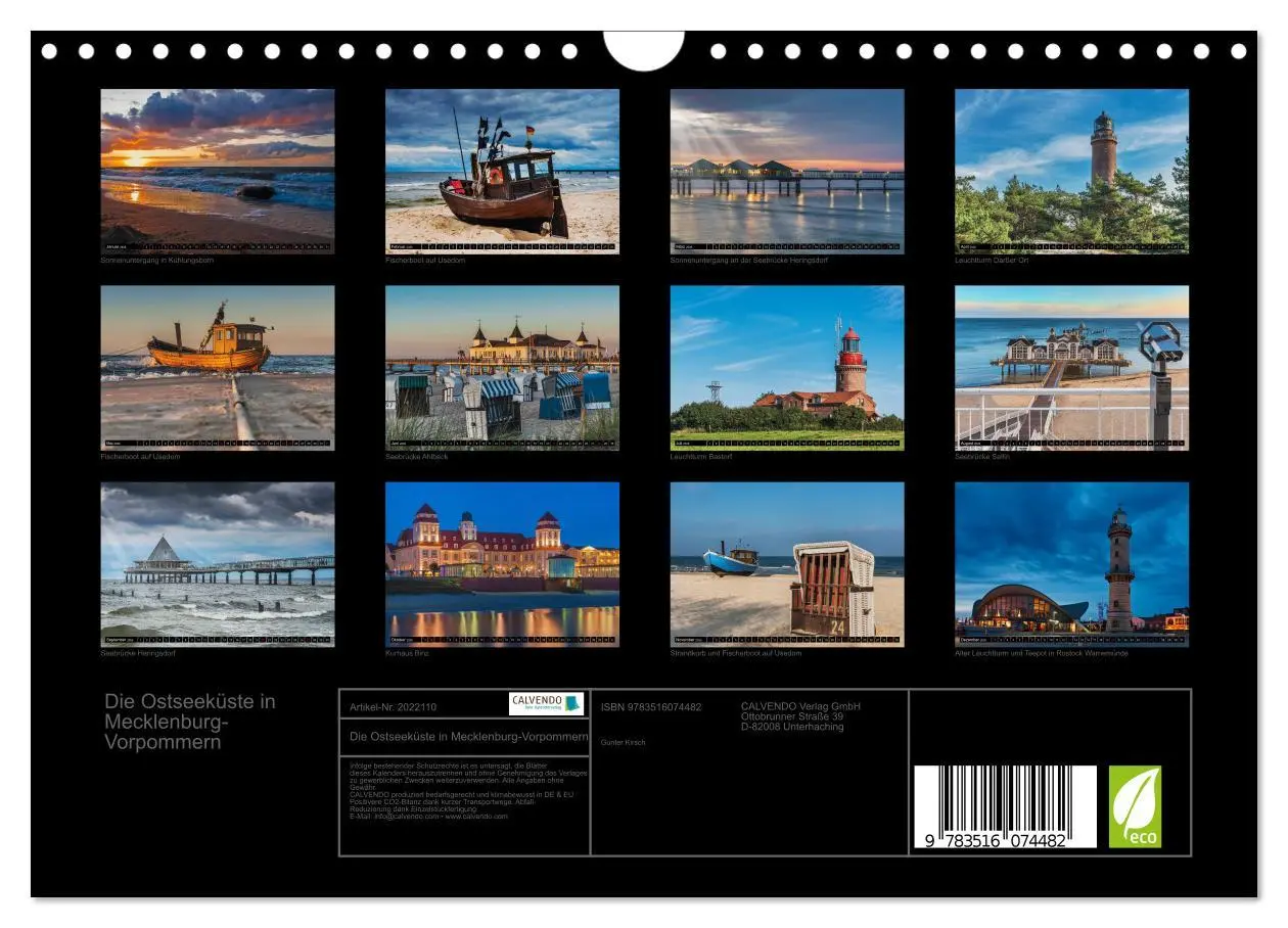 Bild: 9783516074482 | Die Ostseeküste in Mecklenburg-Vorpommern (Wandkalender 2026 DIN A4...