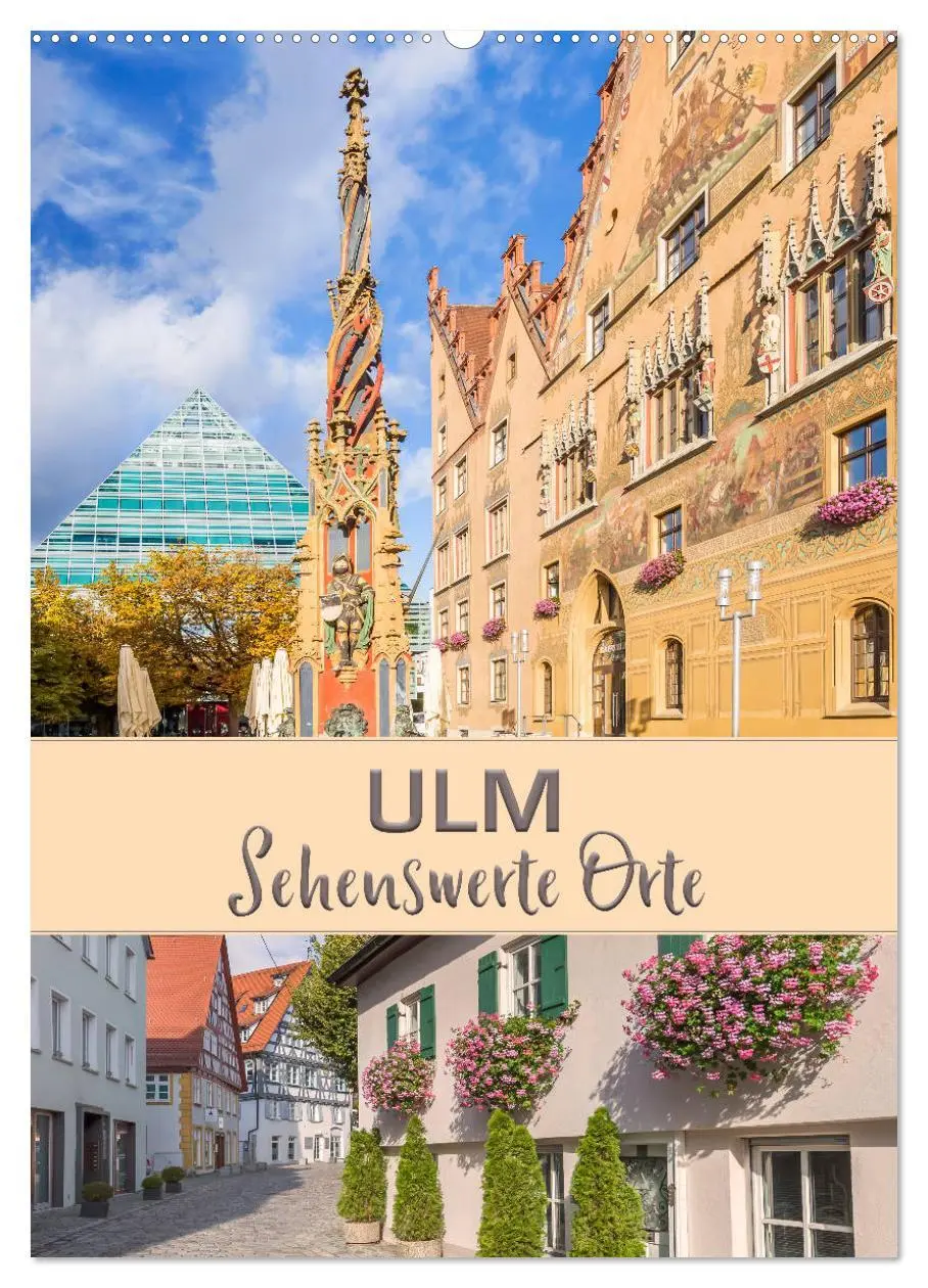 Cover: 9783516384482 | ULM Sehenswerte Orte (Wandkalender 2026 DIN A2 hoch), CALVENDO...