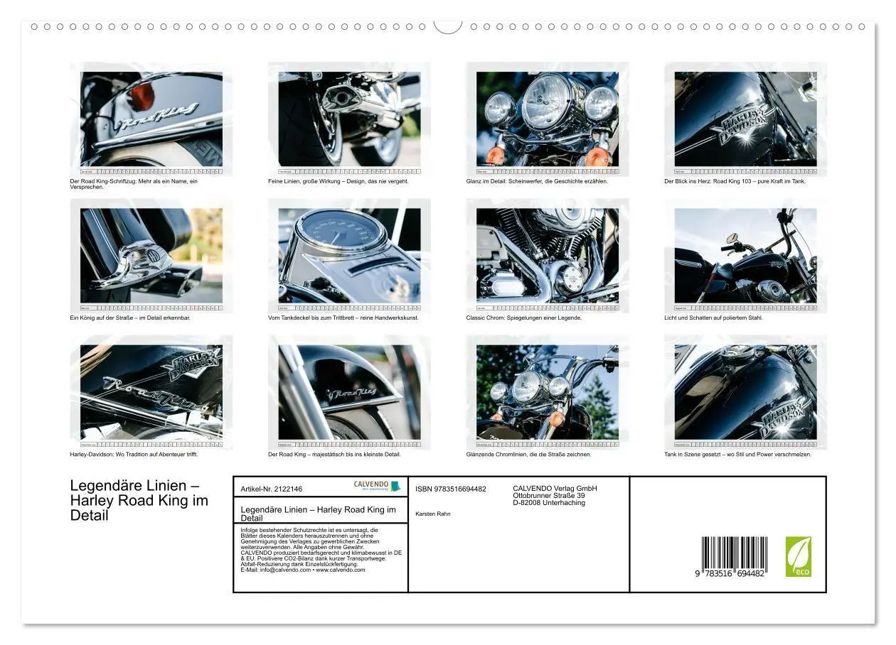 Bild: 9783516694482 | Legendäre Linien - Harley Road King im Detail (hochwertiger Premium...