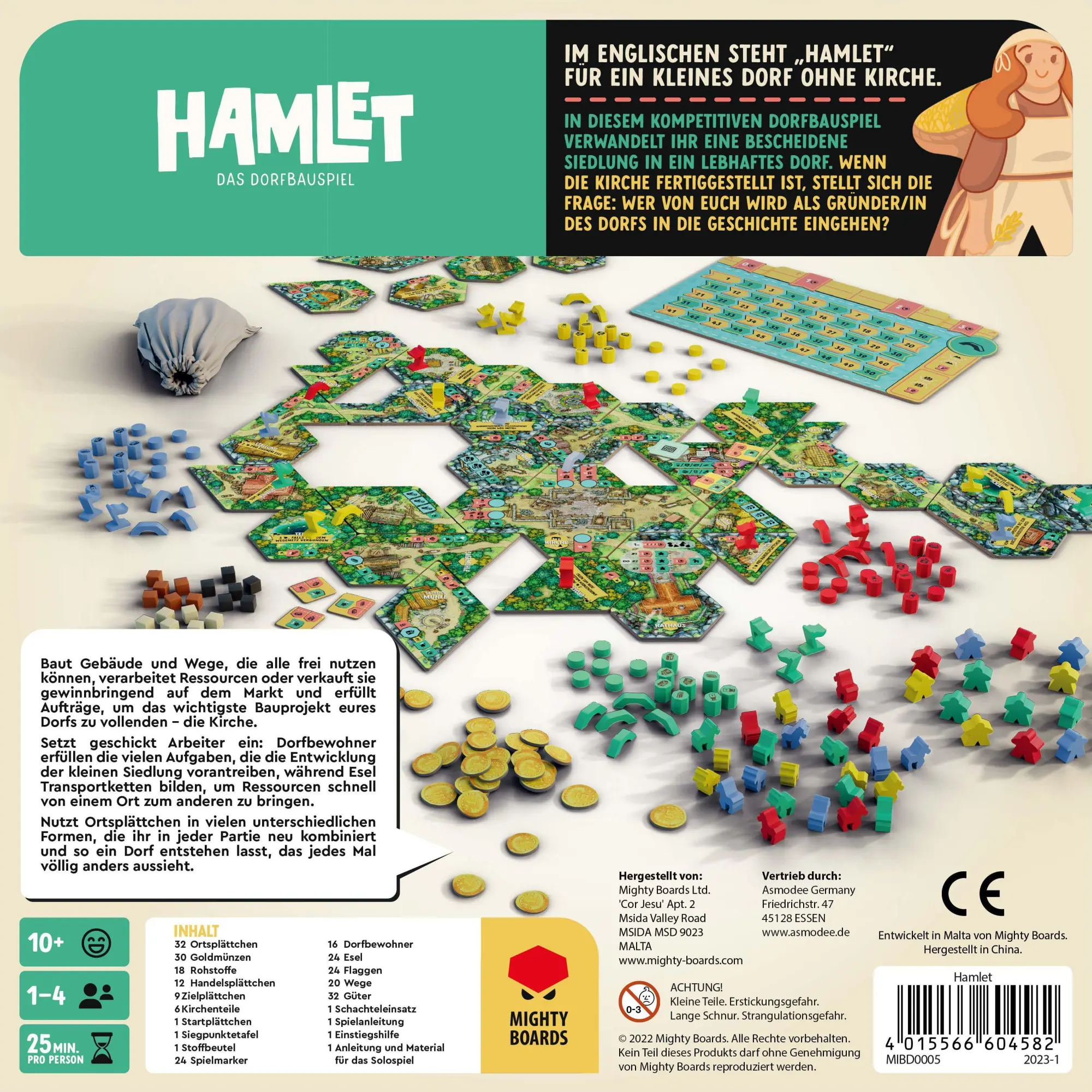 Bild: 4015566604582 | Hamlet: Das Dorfbauspiel | David Chircop | Spiel | MIBD0005 | Deutsch