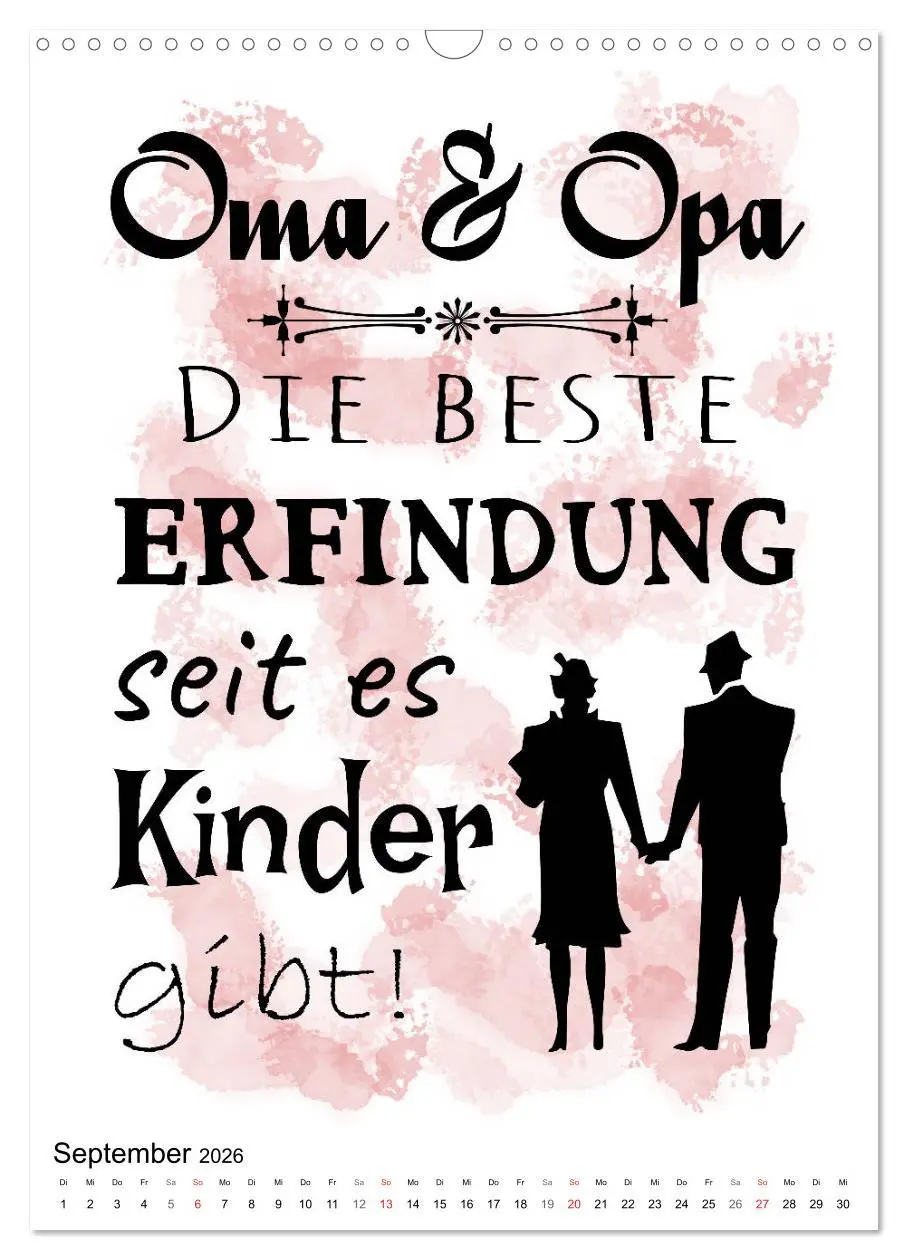Bild: 9783516374582 | Oma und Opa, die Helden unserer Kindheit (Wandkalender 2026 DIN A3...