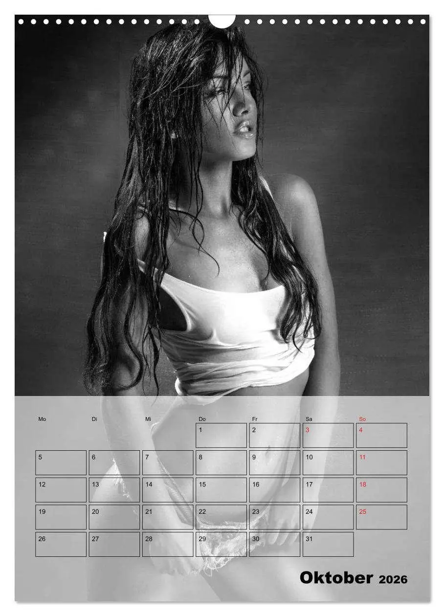 Bild: 9783516444582 | Knisternde Erotik in schwarz-weiß (Wandkalender 2026 DIN A3 hoch),...