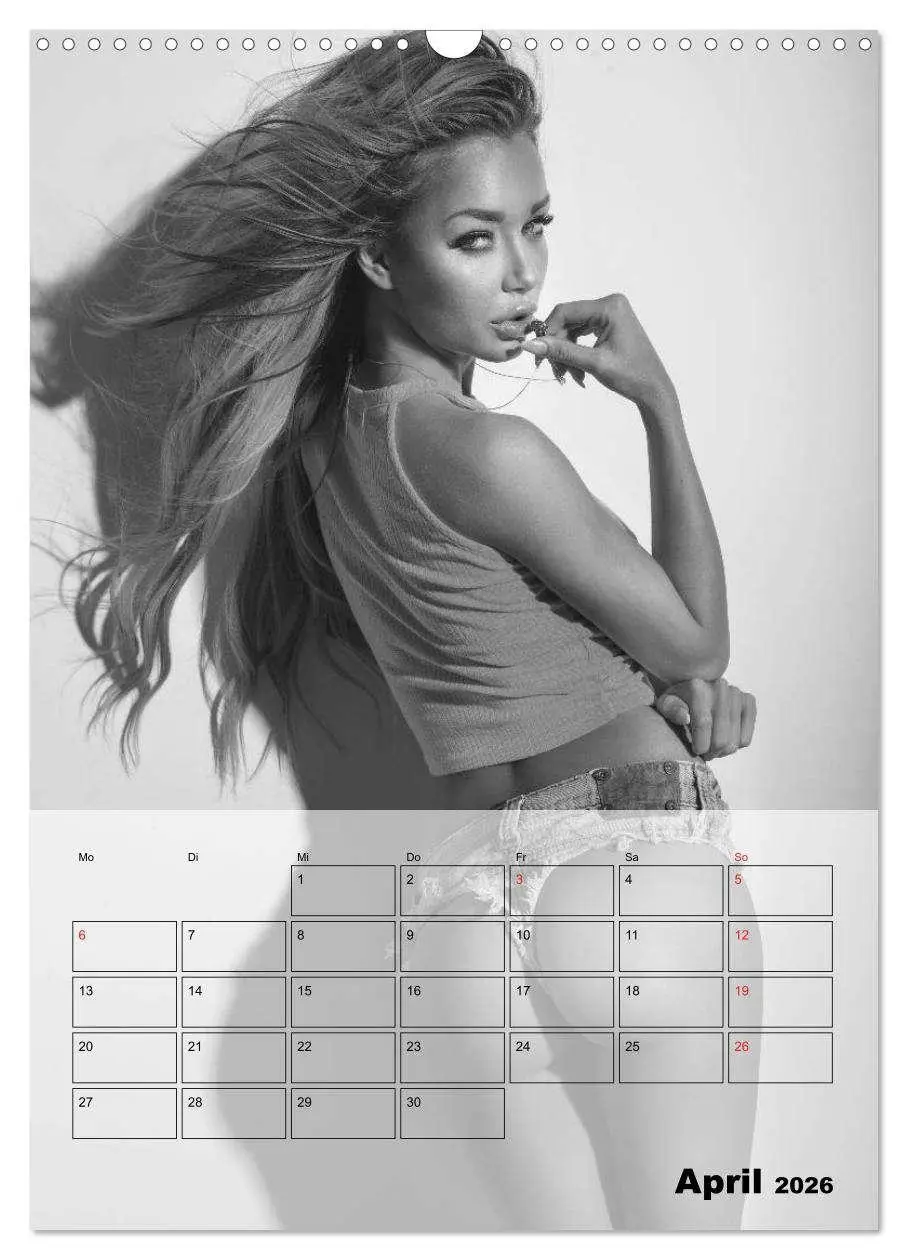 Bild: 9783516444582 | Knisternde Erotik in schwarz-weiß (Wandkalender 2026 DIN A3 hoch),...