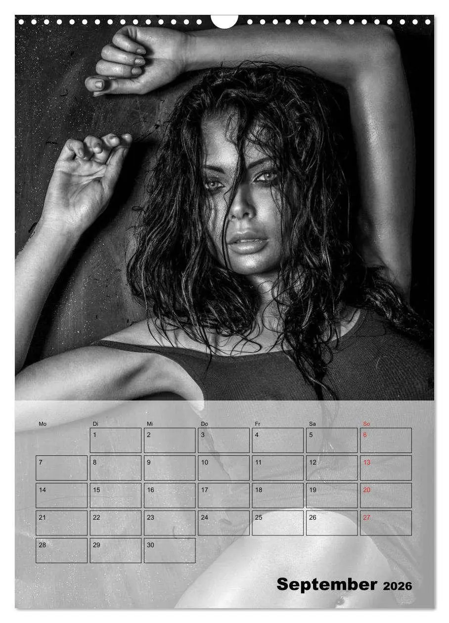 Bild: 9783516444582 | Knisternde Erotik in schwarz-weiß (Wandkalender 2026 DIN A3 hoch),...