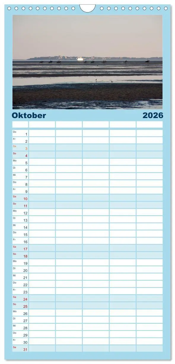 Bild: 9783516514582 | Familienplaner 2026 - Föhr 2026. Porträt einer Insel mit 5 Spalten...