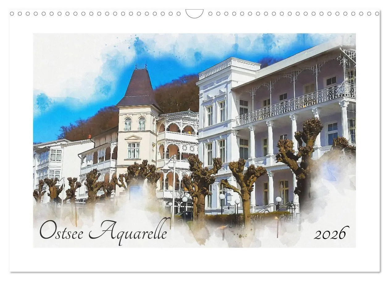 Cover: 9783516684582 | Ostsee Aquarelle (Wandkalender 2026 DIN A3 quer), CALVENDO...