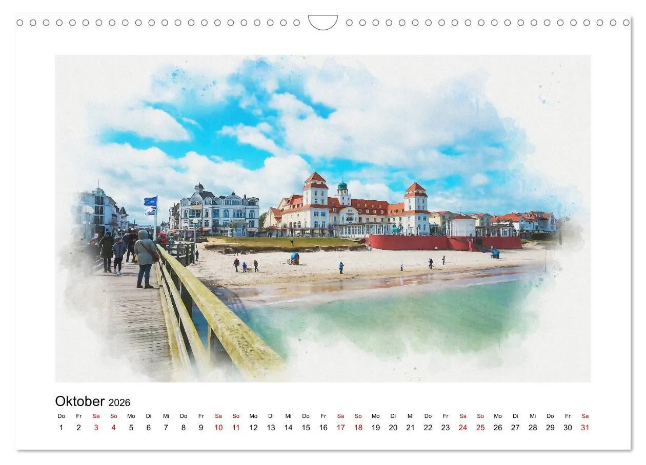 Bild: 9783516684582 | Ostsee Aquarelle (Wandkalender 2026 DIN A3 quer), CALVENDO...
