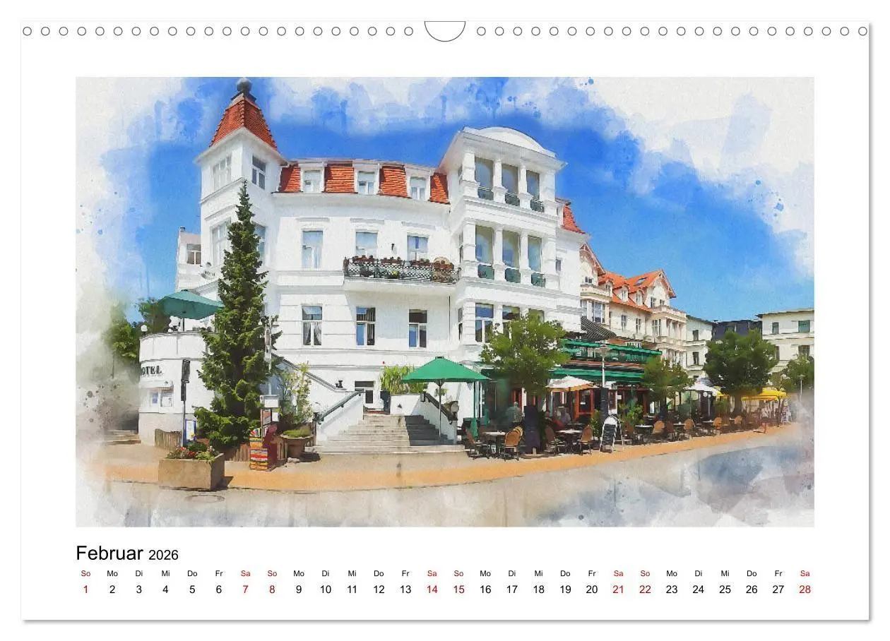 Bild: 9783516684582 | Ostsee Aquarelle (Wandkalender 2026 DIN A3 quer), CALVENDO...