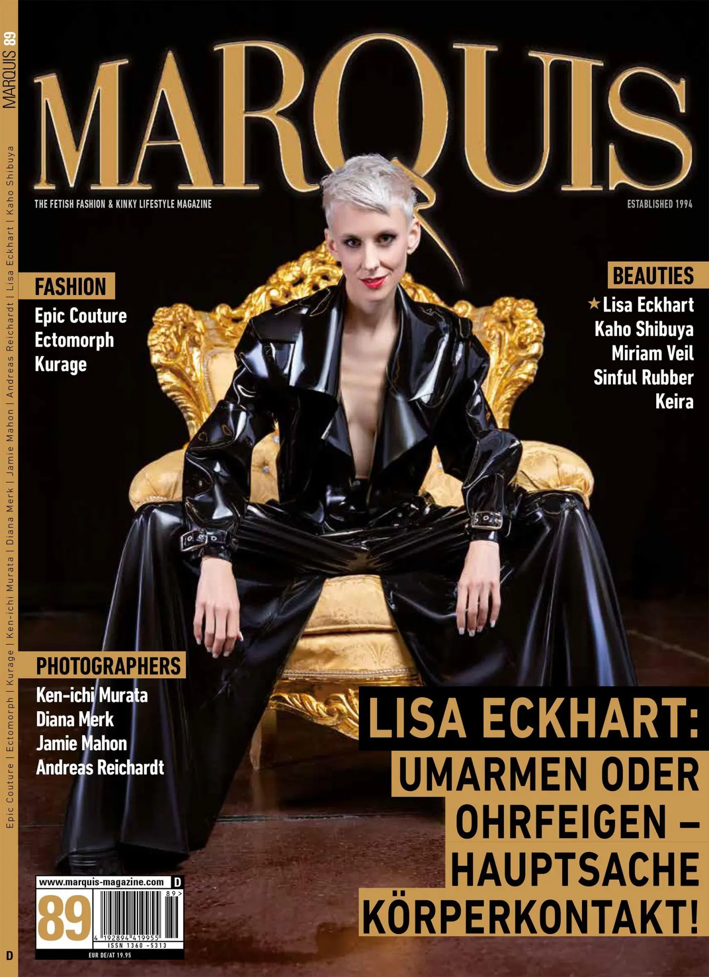 Cover: 9783866084582 | MARQUIS Magazine No. 89 - Fetish, Fashion, Latex &amp; Lifestyle --...