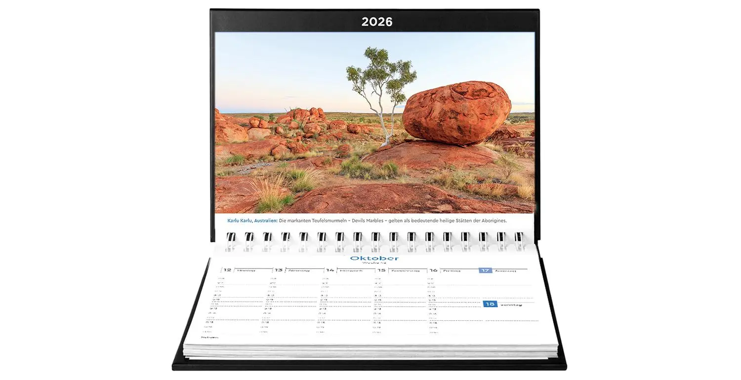 Bild: 9783965914582 | Weltreise - KUNTH Tischkalender 2026 | Kalender | 54 S. | Deutsch