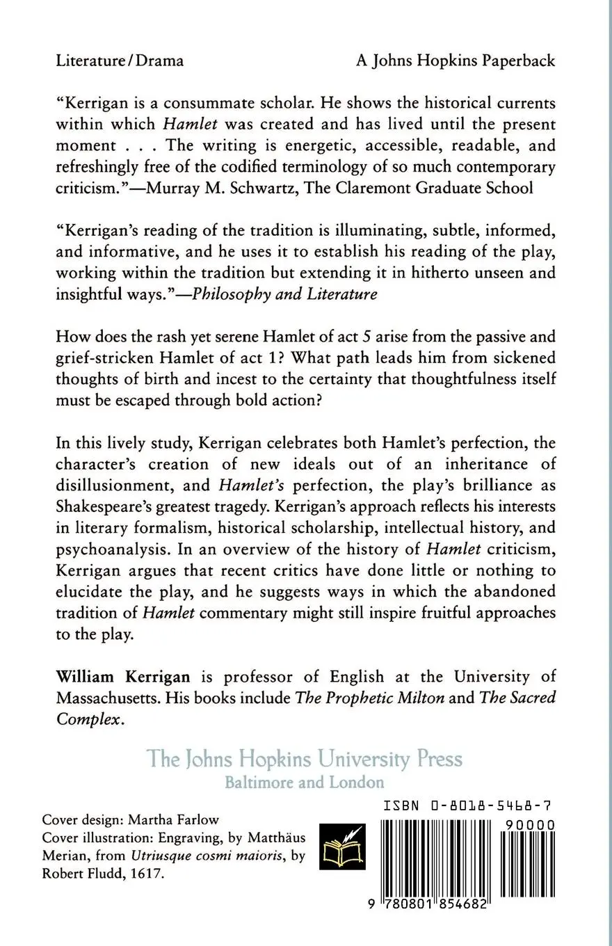 Rückseite: 9780801854682 | Hamlet's Perfection | William Kerrigan | Taschenbuch | Englisch | 1996