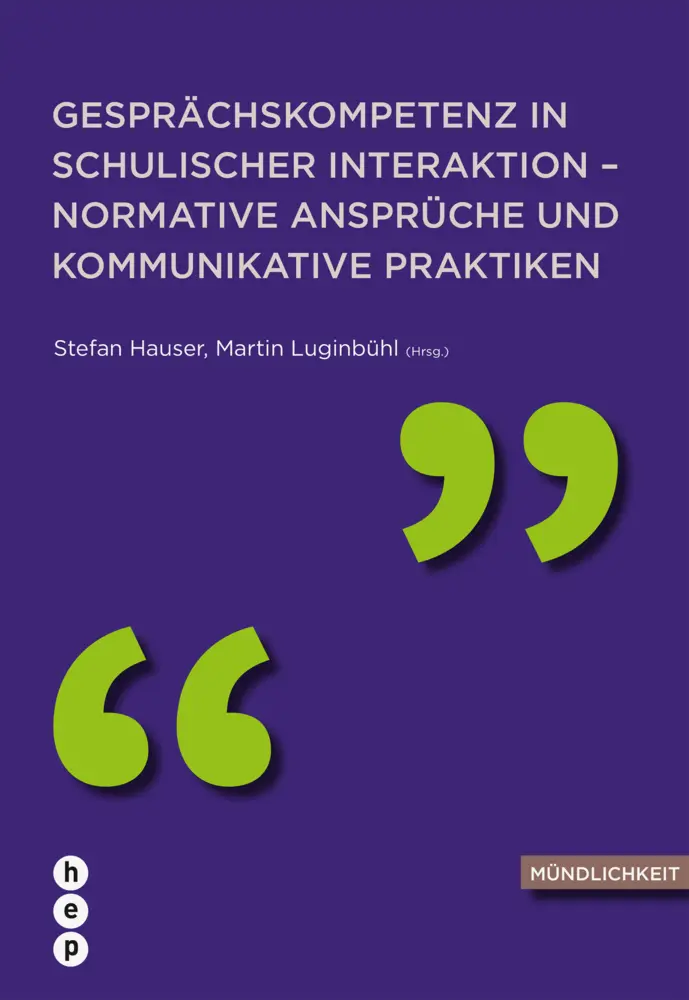 Cover: 9783035504682 | Gesprächskompetenz in schulischer Interaktion - normative Ansprüche...