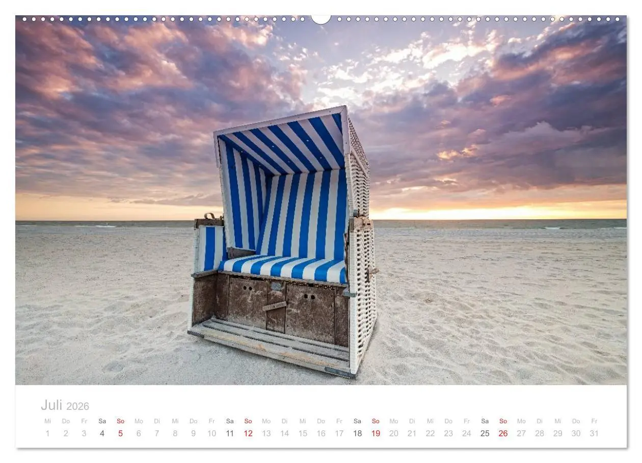 Bild: 9783516044782 | Sehnsucht Sylt (Wandkalender 2026 DIN A2 quer), CALVENDO...