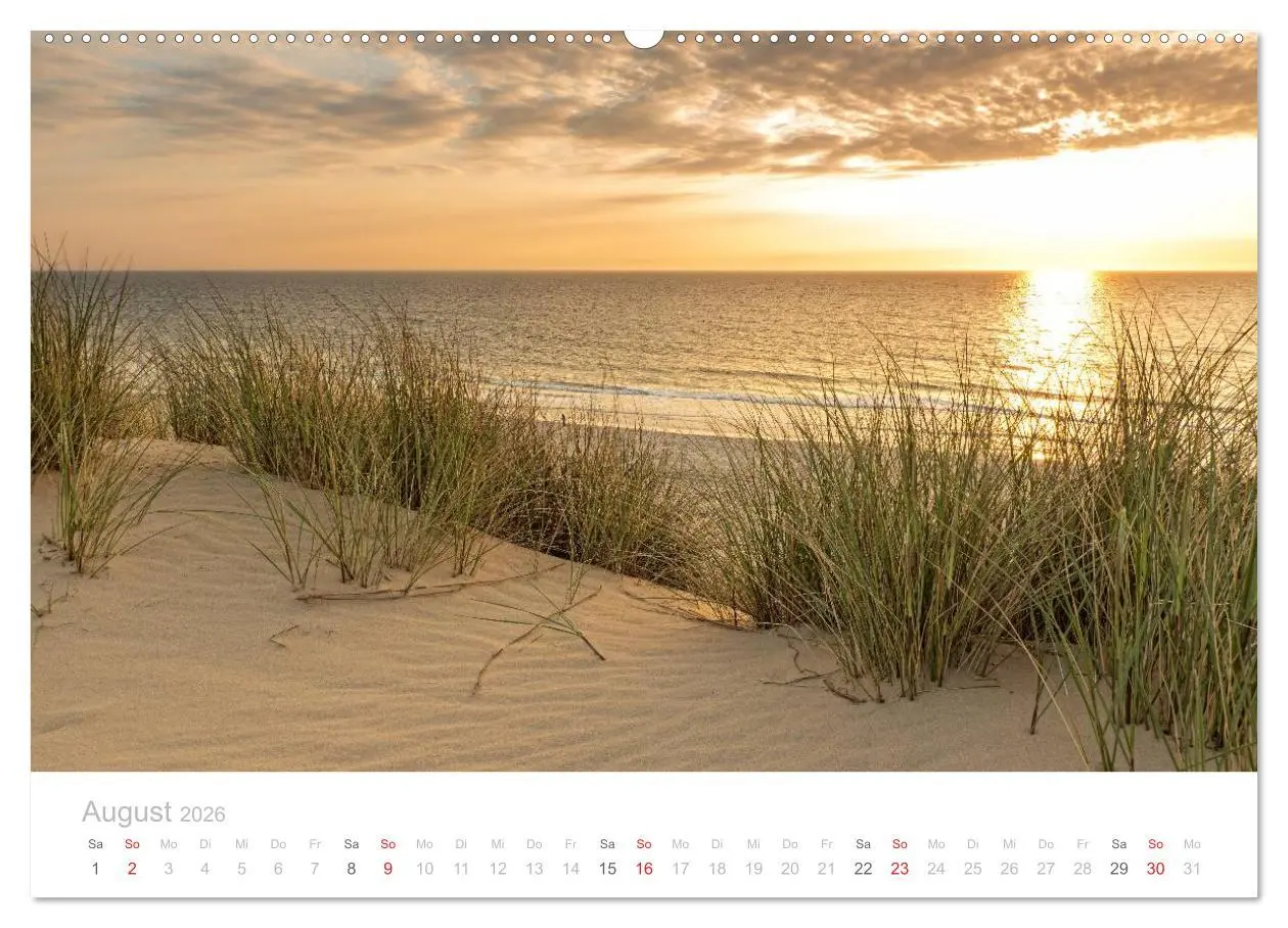 Bild: 9783516044782 | Sehnsucht Sylt (Wandkalender 2026 DIN A2 quer), CALVENDO...