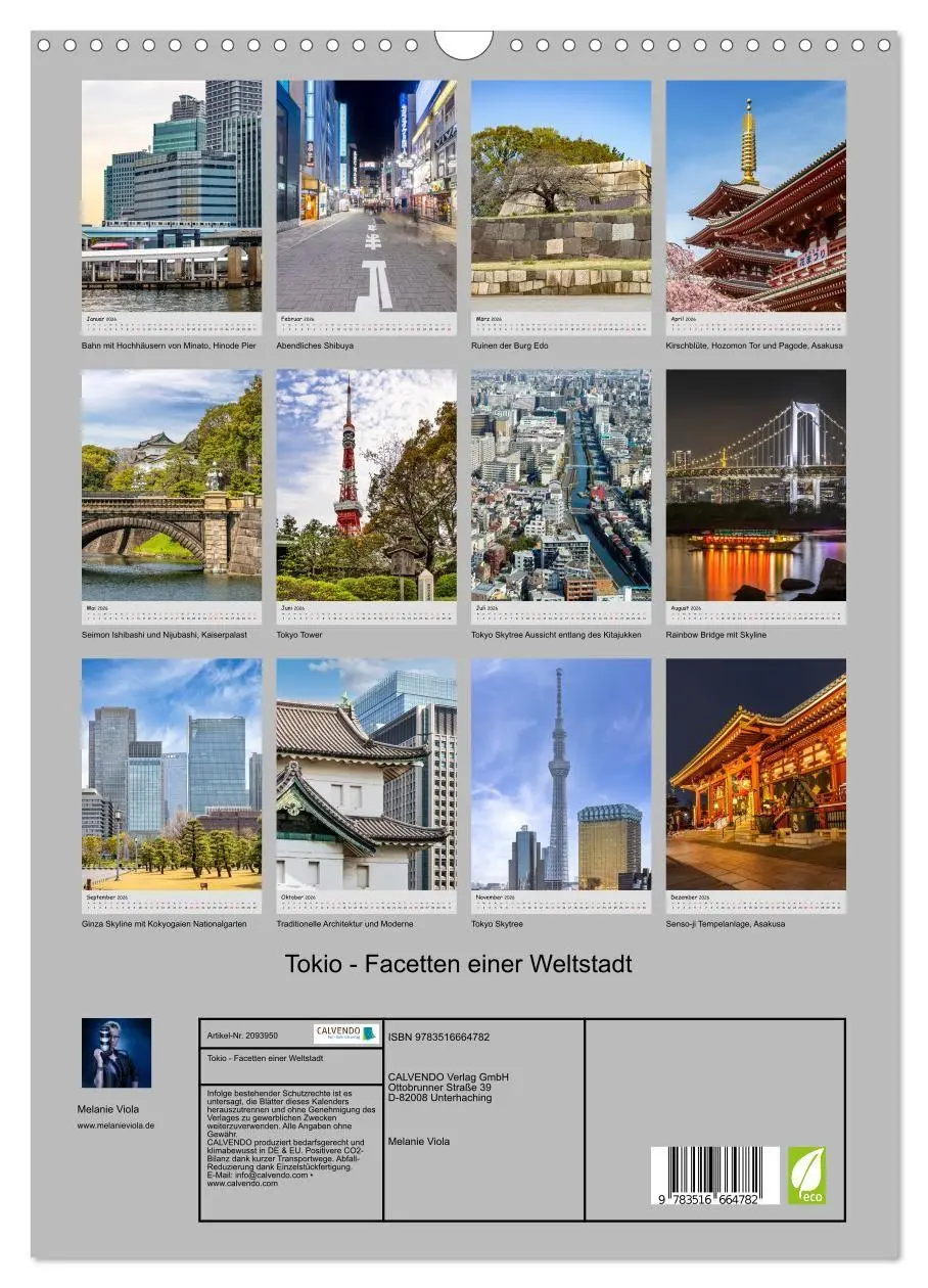 Bild: 9783516664782 | Tokio - Facetten einer Weltstadt (Wandkalender 2026 DIN A3 hoch),...