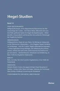 Hegel-Studien / Hegel-Studien