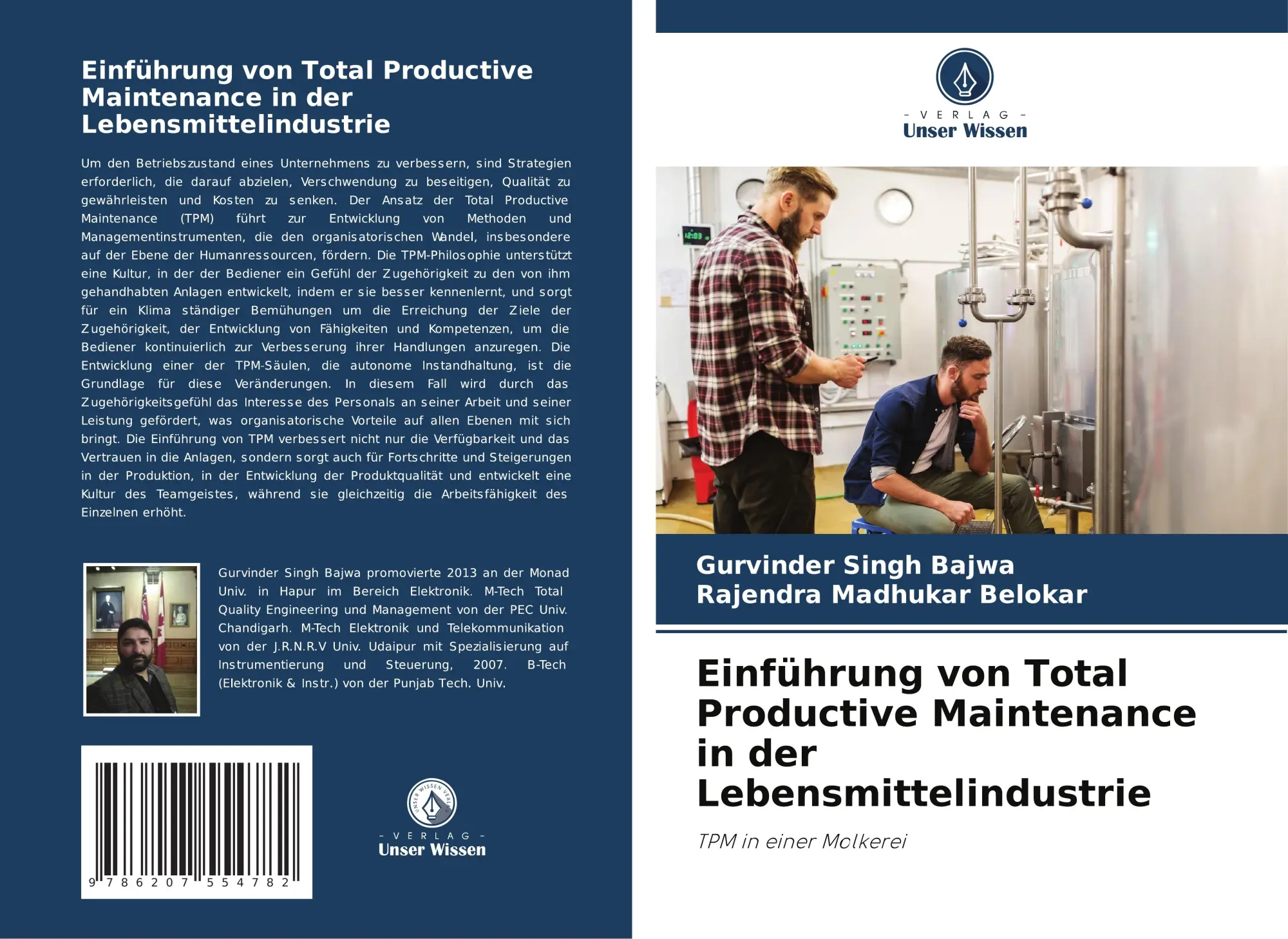 Cover: 9786207554782 | Einführung von Total Productive Maintenance in der...