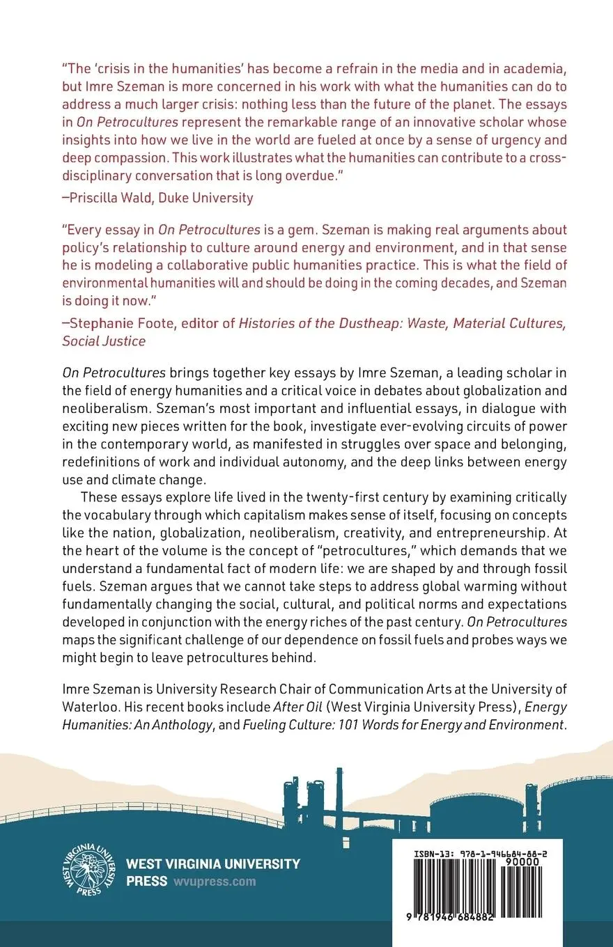 Rückseite: 9781946684882 | On Petrocultures | Globalization, Culture, and Energy | Imre Szeman
