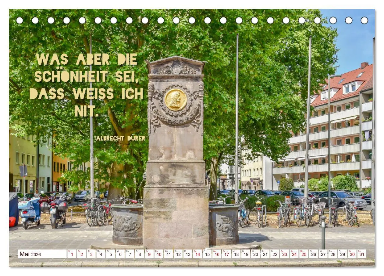 Bild: 9783457564882 | Nürnberg mit Zitaten von Albrecht Dürer (Tischkalender 2026 DIN A5...