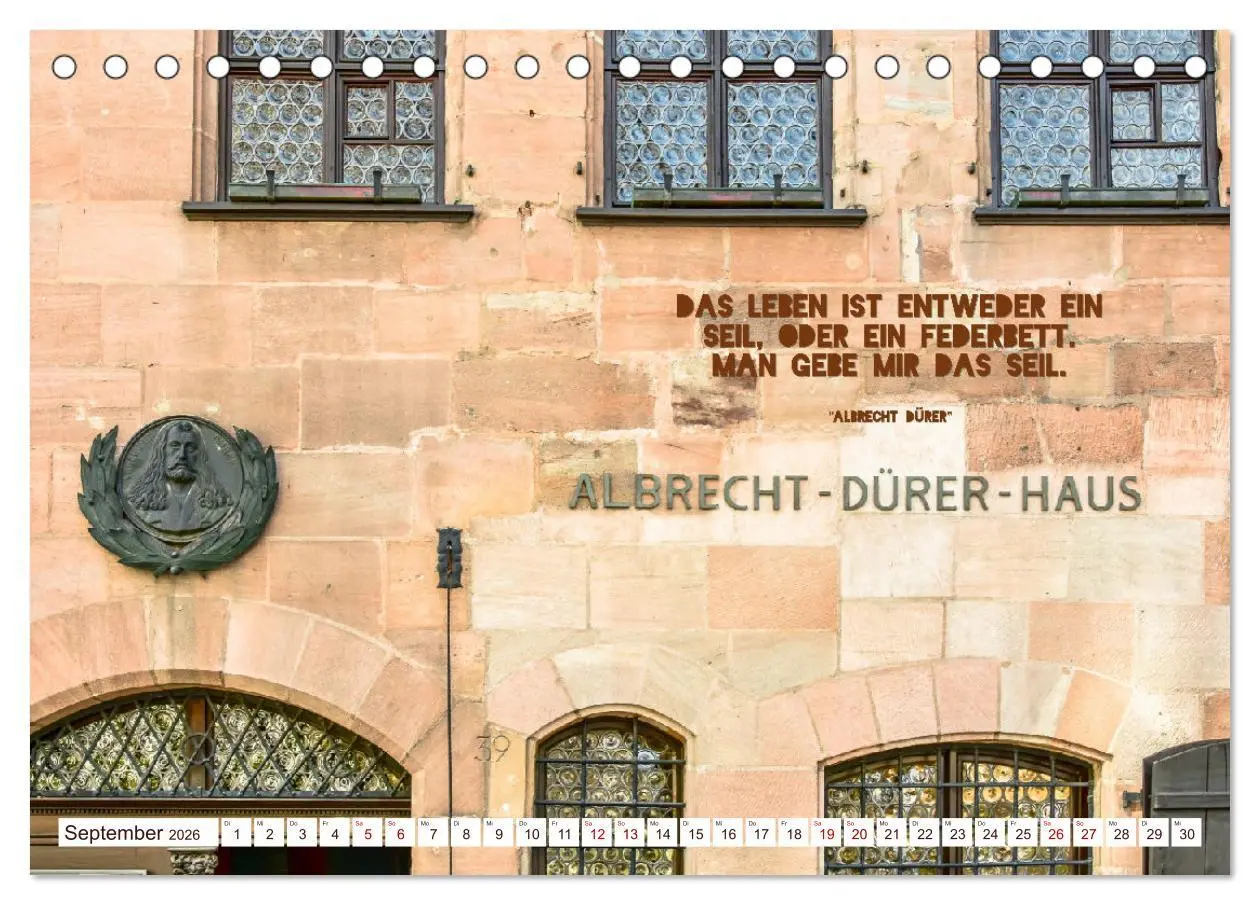 Bild: 9783457564882 | Nürnberg mit Zitaten von Albrecht Dürer (Tischkalender 2026 DIN A5...