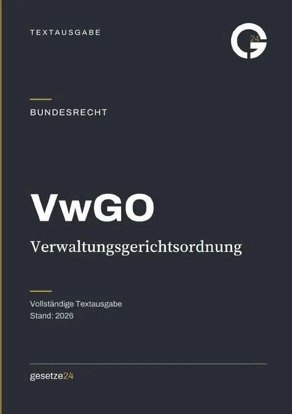 Cover: 9783565544882 | VwGO - Verwaltungsgerichtsordnung | Gesetze24 Deutschland | Buch