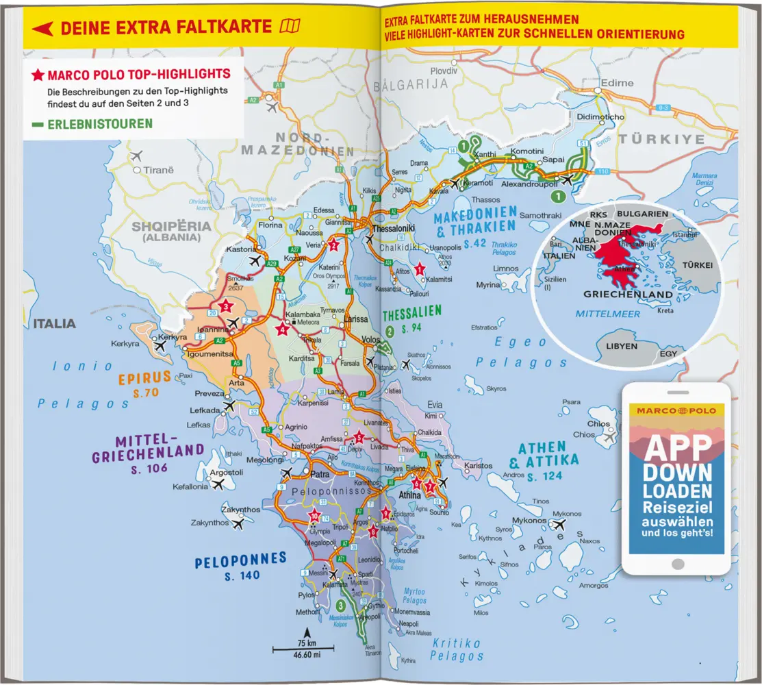 Bild: 9783829734882 | MARCO POLO Reiseführer Griechenland Festland | Klaus Bötig | Buch