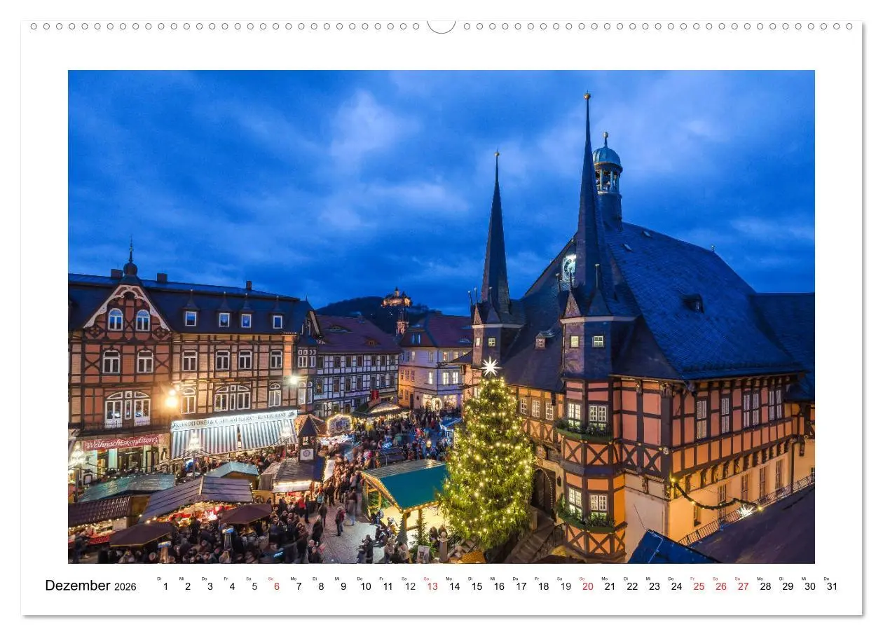 Bild: 9783457794982 | Wernigerode - Die Fachwerkstadt im Harz (Wandkalender 2026 DIN A2...