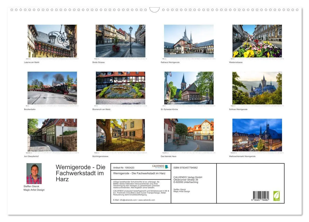 Bild: 9783457794982 | Wernigerode - Die Fachwerkstadt im Harz (Wandkalender 2026 DIN A2...