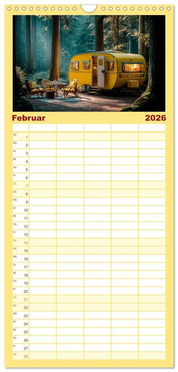 Bild: 9783516714982 | Familienplaner 2026 - Caravanesque mit 5 Spalten (Wandkalender, 21...