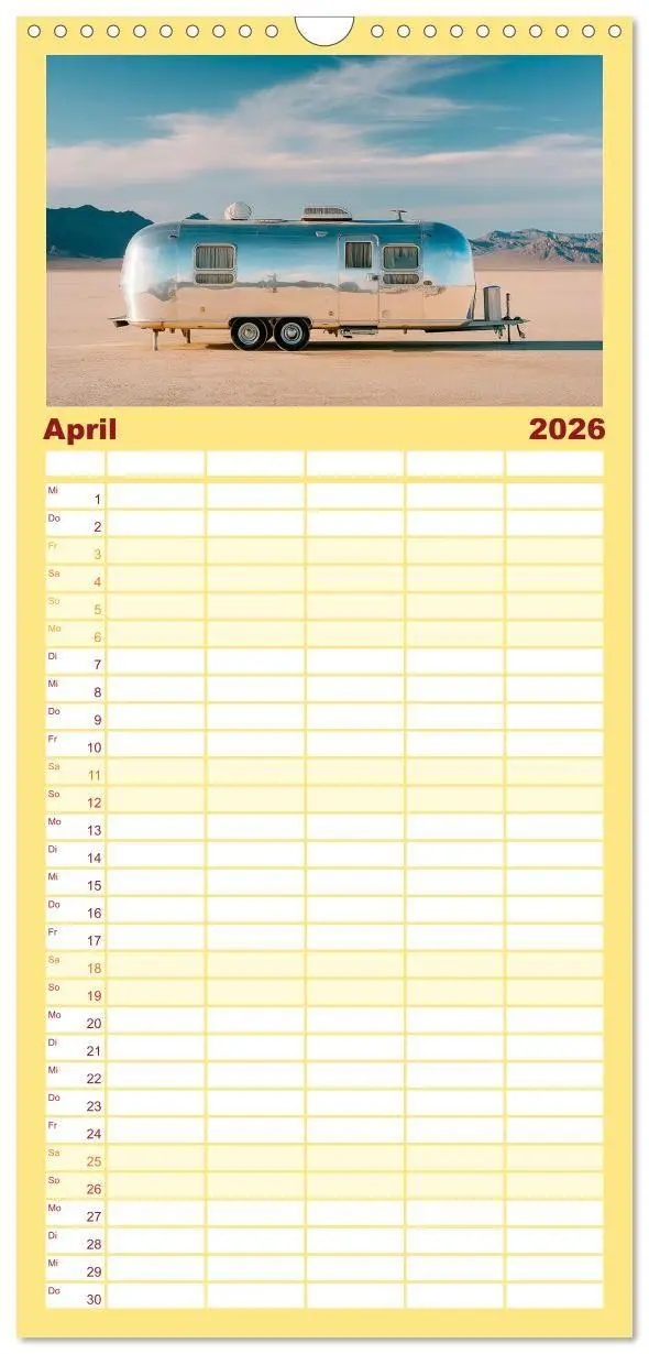 Bild: 9783516714982 | Familienplaner 2026 - Caravanesque mit 5 Spalten (Wandkalender, 21...