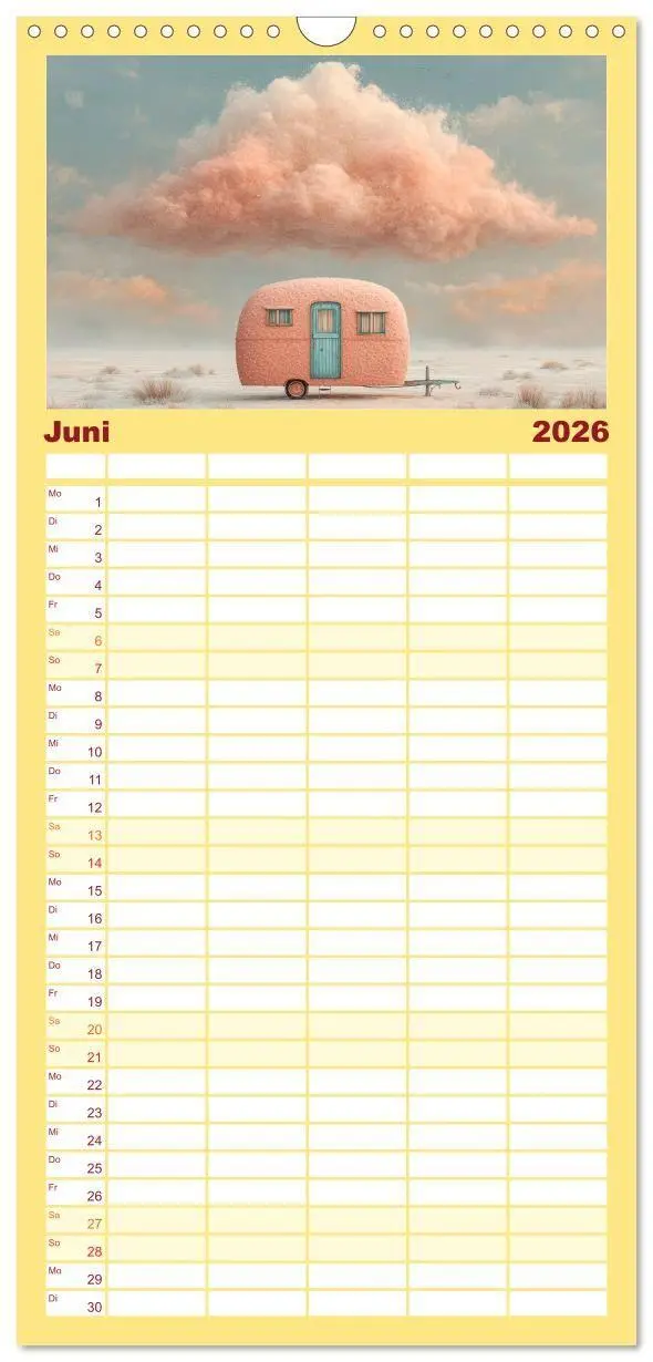 Bild: 9783516714982 | Familienplaner 2026 - Caravanesque mit 5 Spalten (Wandkalender, 21...