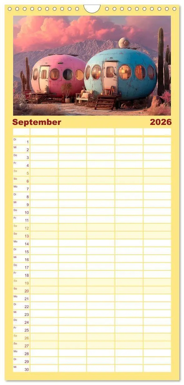 Bild: 9783516714982 | Familienplaner 2026 - Caravanesque mit 5 Spalten (Wandkalender, 21...