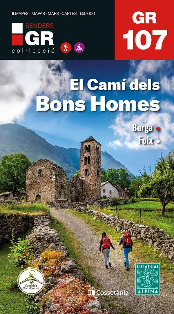 Bild: 9788413564982 | GR 107 Cami dels Bons Homes - The Trail of the Cathars | 1:50000
