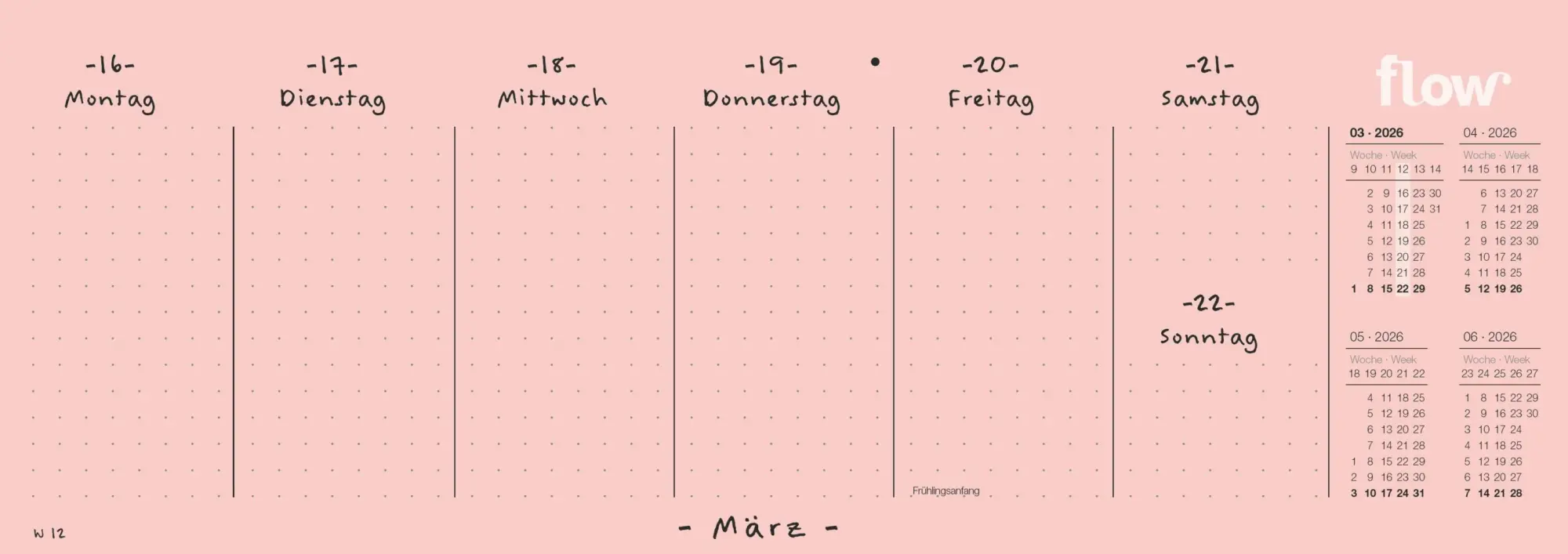 Bild: 4069095005082 | Flow - Starke Frauen 2026 - Tischquerkalender 29,7 x 10,5 cm mit 52...