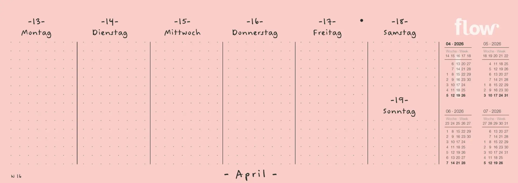 Bild: 4069095005082 | Flow - Starke Frauen 2026 - Tischquerkalender 29,7 x 10,5 cm mit 52...